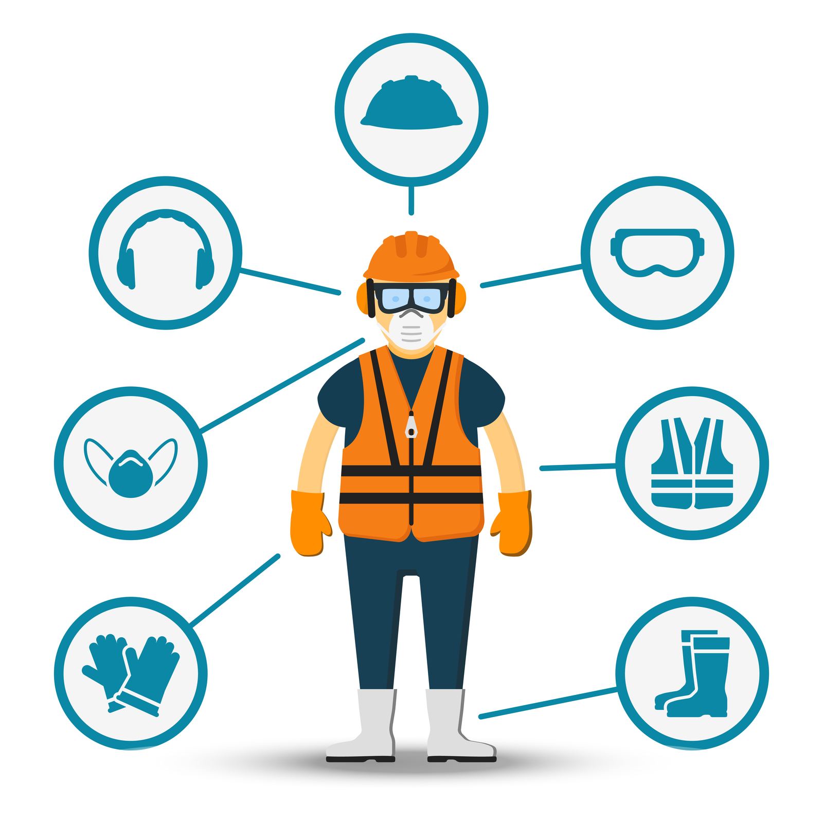 Equipo de Protección Personal — cascos, guantes y arneses